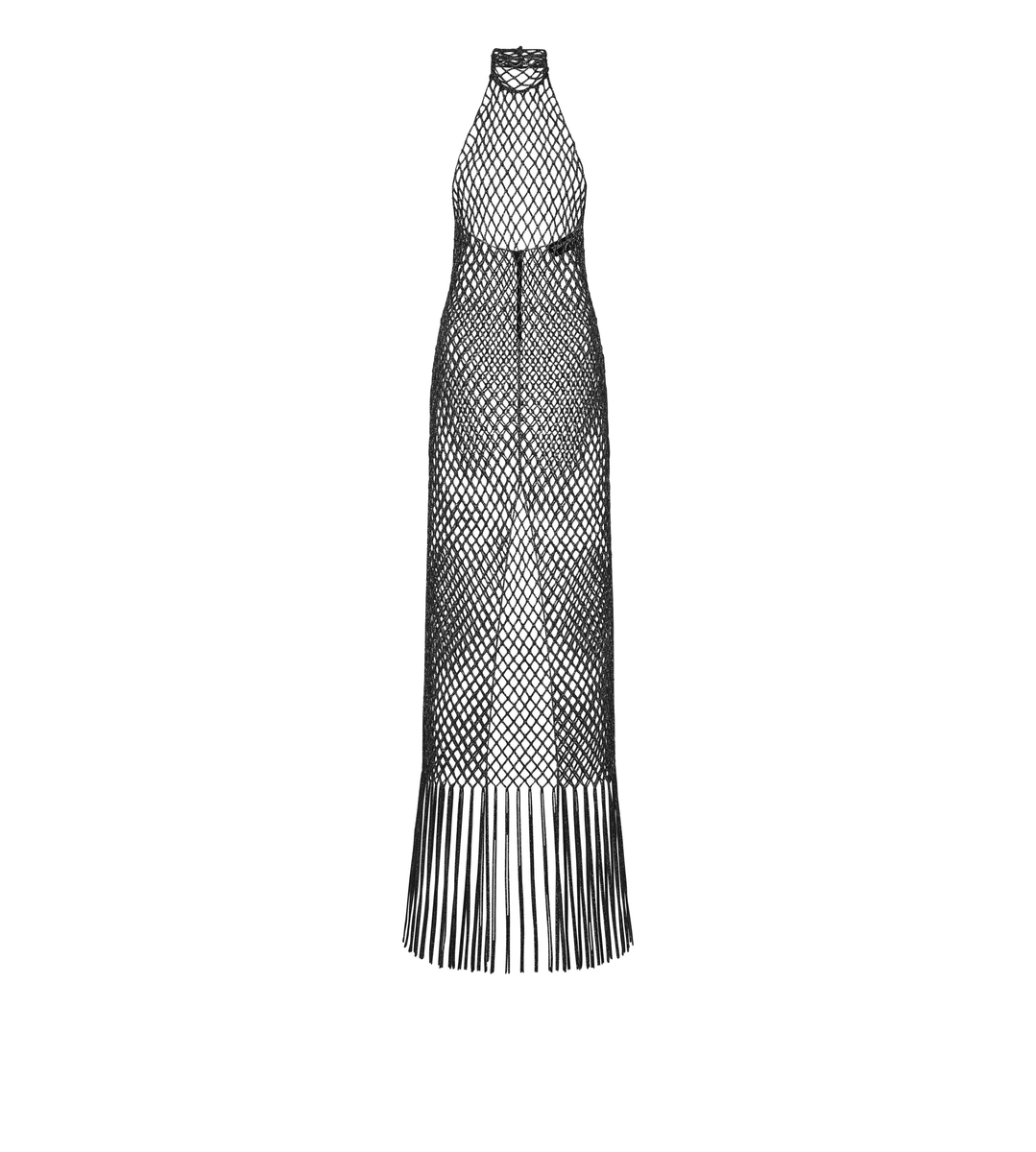 ABENDKLEID AUS CORDNETZ MIT STICKEREI UND FRANSEN ABENDKLEID AUS CORDNETZ MIT STICKEREI UND FRANSEN