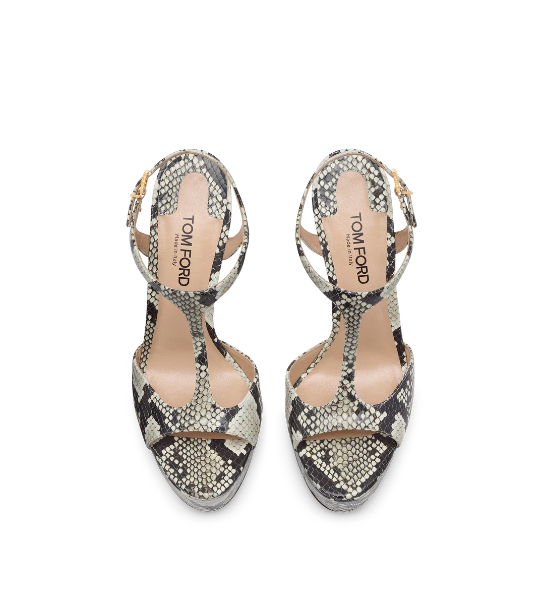 BEDRUCKTE PYTHON-SANDALEN „ANGELINA“ BEDRUCKTE PYTHON-SANDALEN „ANGELINA“