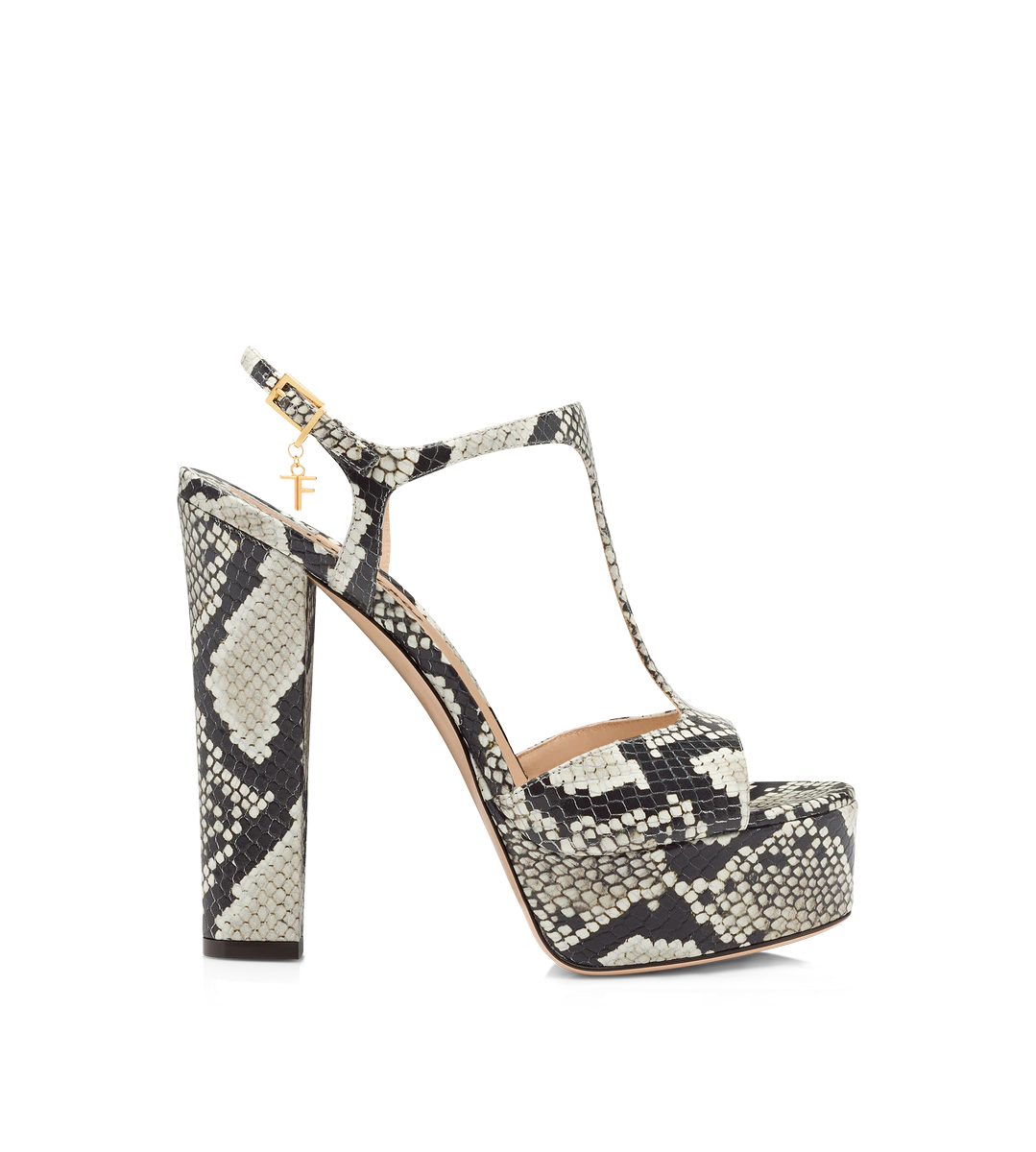 BEDRUCKTE PYTHON-SANDALEN „ANGELINA“ BEDRUCKTE PYTHON-SANDALEN „ANGELINA“
