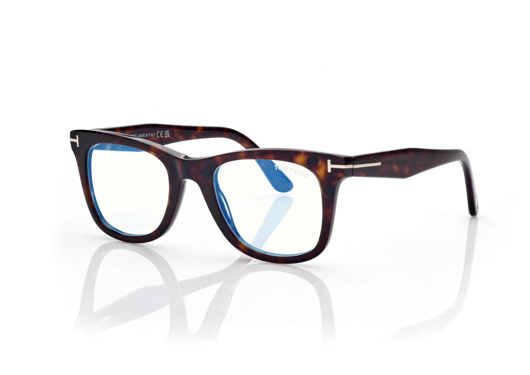 Blaue quadratische Brillen mit Clip-on-Sonnenbrille Blaue quadratische Brillen mit Clip-on-Sonnenbrille