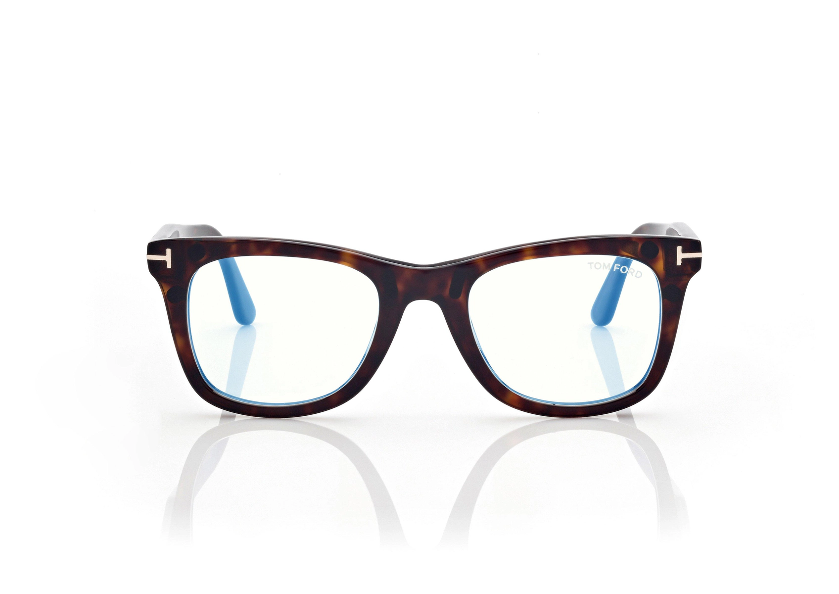 Blaue quadratische Brillen mit Clip-on-Sonnenbrille Blaue quadratische Brillen mit Clip-on-Sonnenbrille