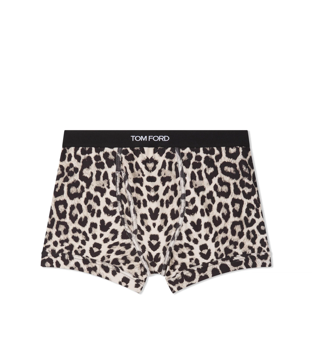 Boxershorts aus Baumwolle mit Schneeleoparden-Print Boxershorts aus Baumwolle mit Schneeleoparden-Print