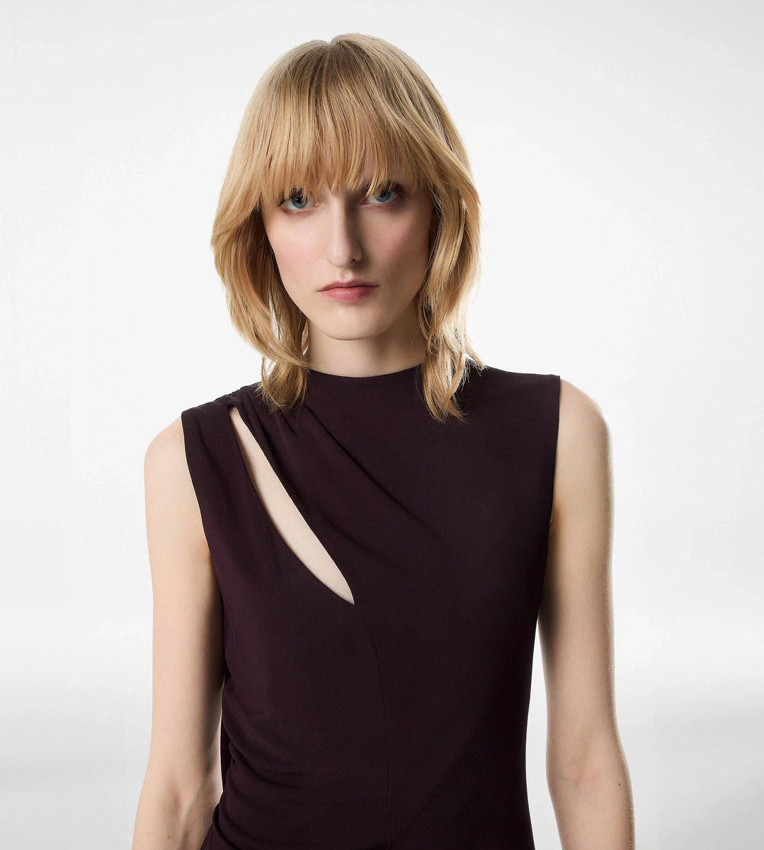 COCKTAILKLEID MIT CUT-OUT UND SCHAL-DETAIL