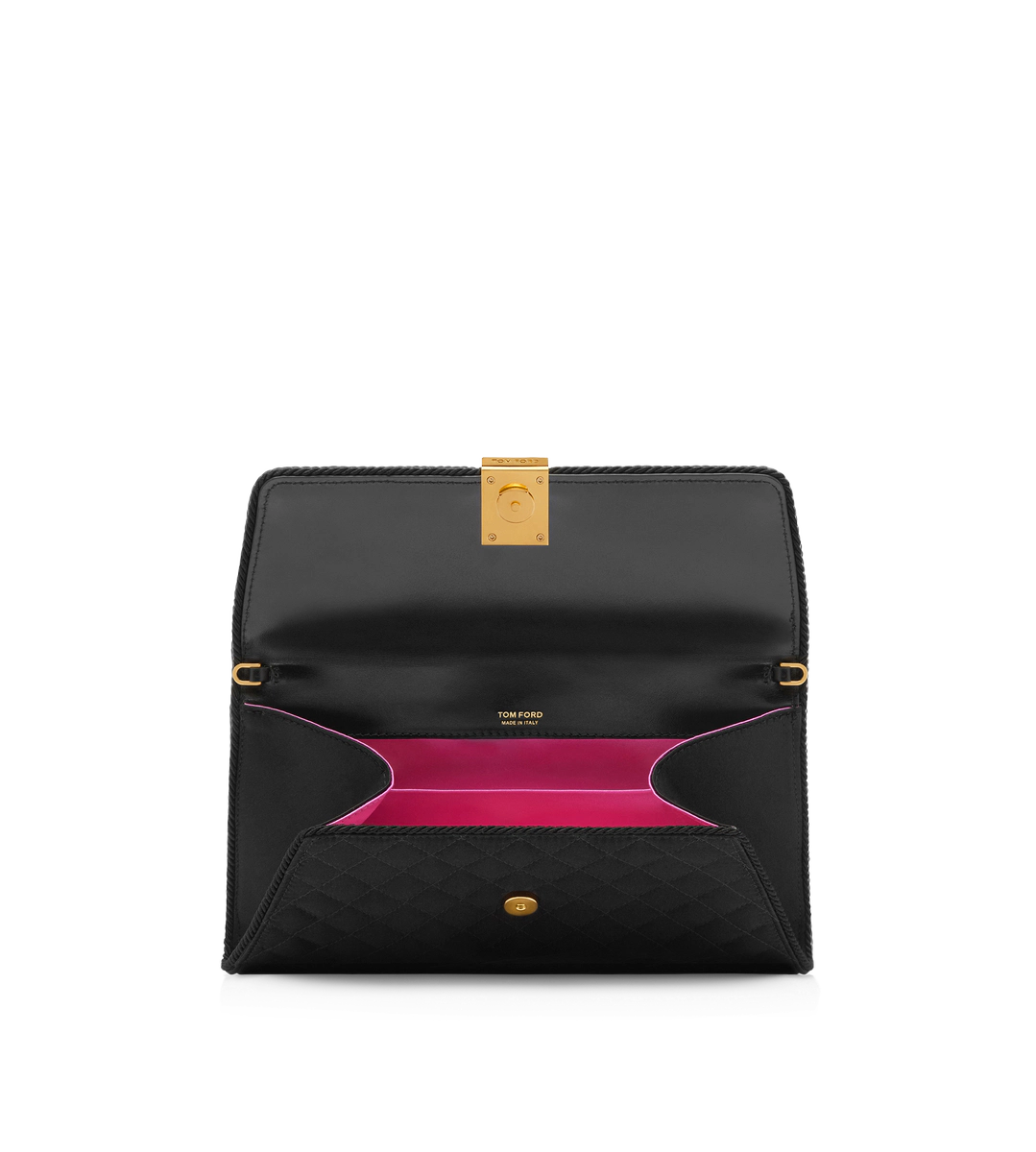 Clutch „Nobile“ aus gestepptem Satin Clutch „Nobile“ aus gestepptem Satin