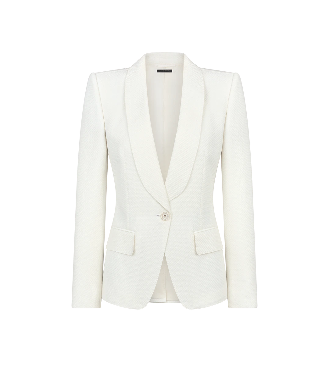 EINREIHIGE JACKE MIT SCHALREVERS EINREIHIGE JACKE MIT SCHALREVERS