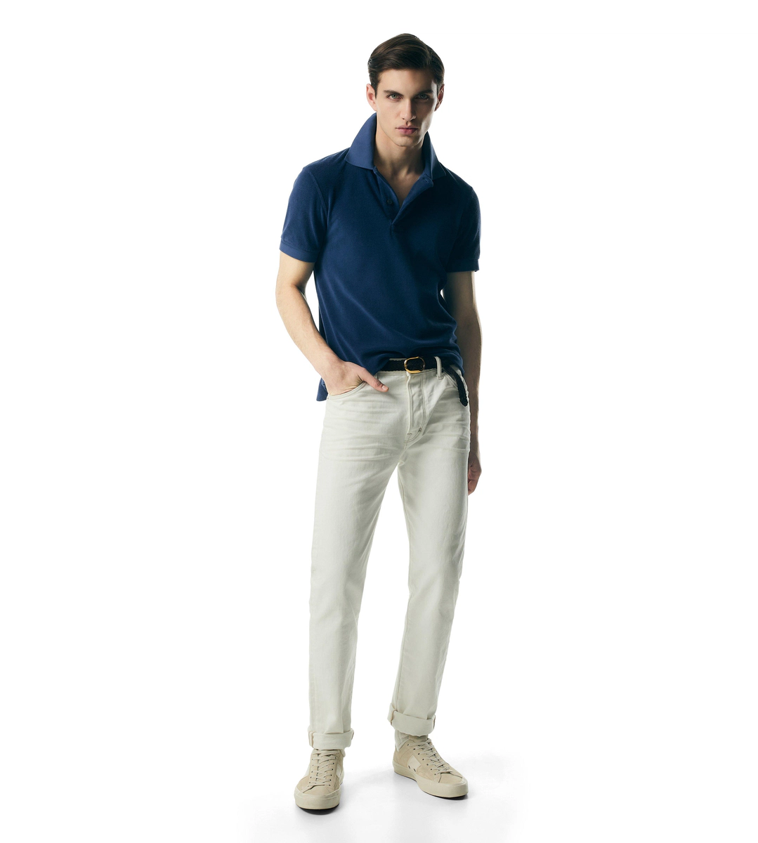 Frottee-Poloshirt