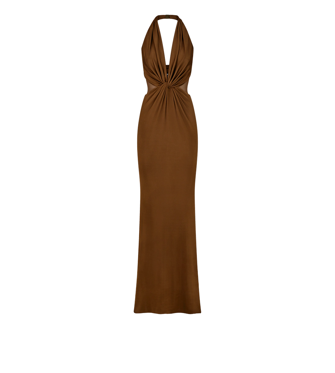 GEKREUZTES ABENDKLEID AUS STRETCH-JERSEY GEKREUZTES ABENDKLEID AUS STRETCH-JERSEY