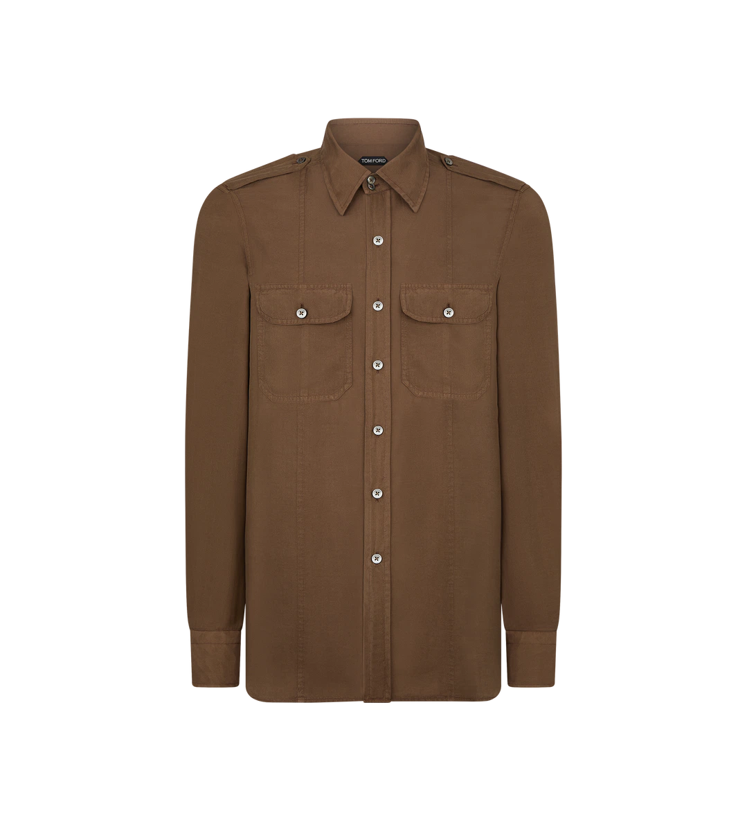 GEWASCHENES MILITÄRHEMD AUS TWILL