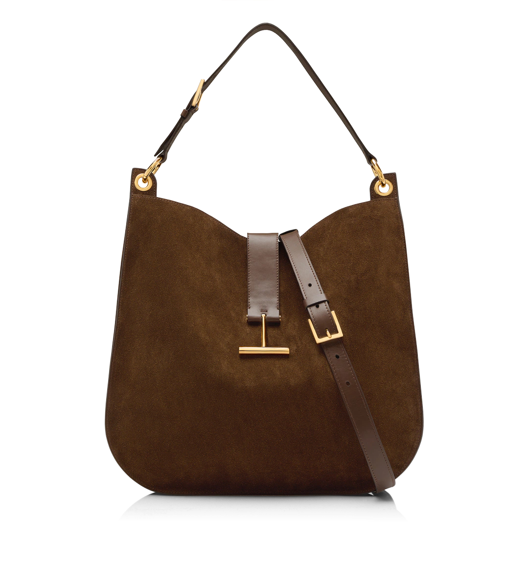 Große Umhängetasche Tara aus Wildleder und Glattleder Große Umhängetasche Tara aus Wildleder und Glattleder