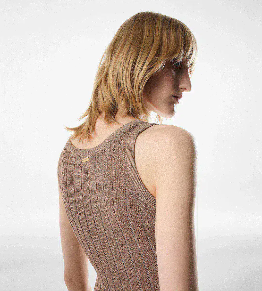 Knöchellanges Trägerkleid mit Tom Ford Metallplakette