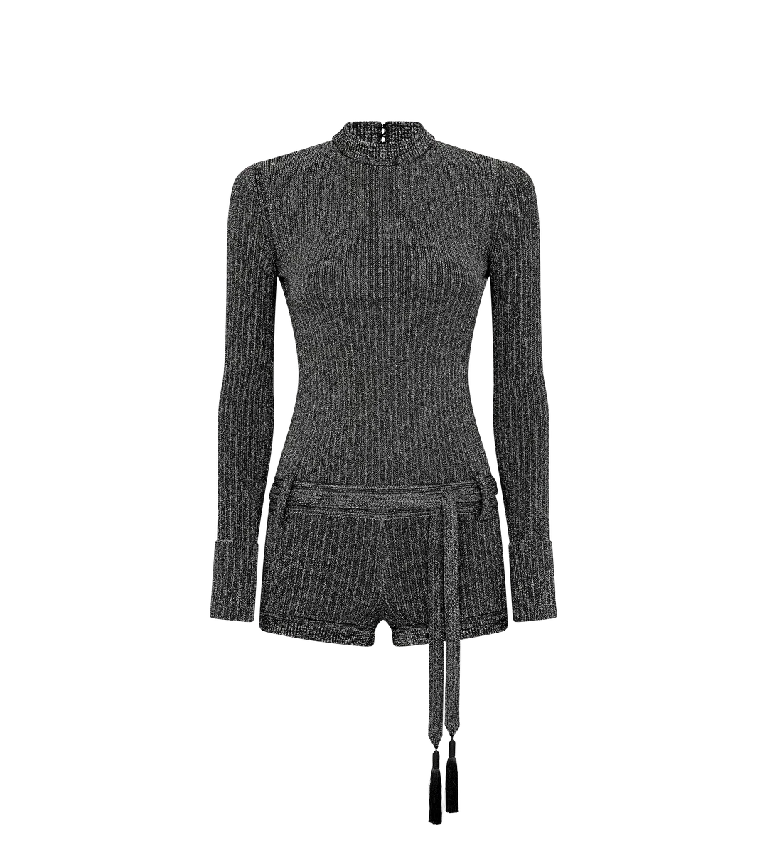 LANGÄRMELIGER PLAYSUIT MIT OFFENEM RÜCKEN LANGÄRMELIGER PLAYSUIT MIT OFFENEM RÜCKEN