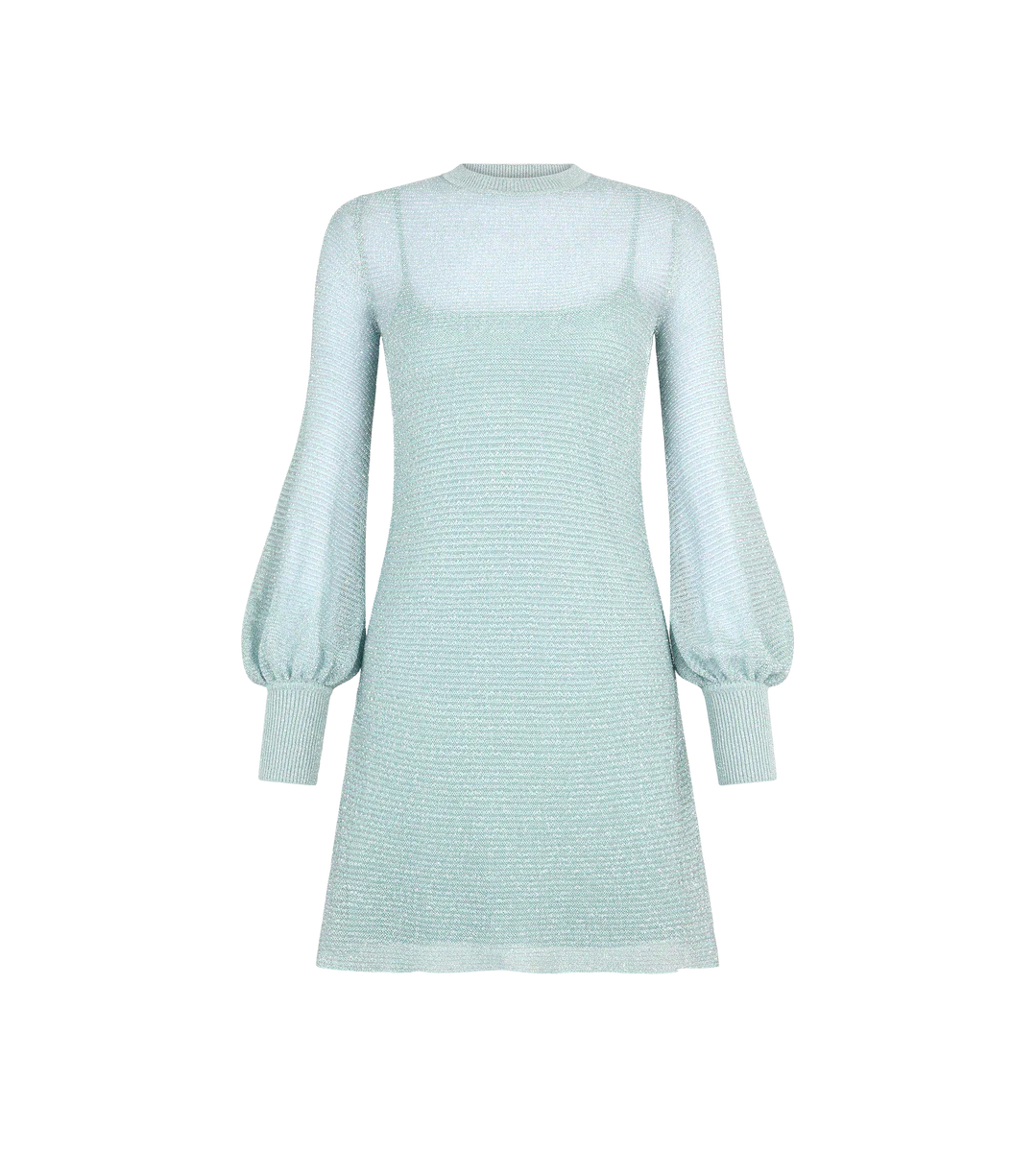 LANGÄRMELIGES MINIKLEID MIT RUNDHALSAUSSCHNITT LANGÄRMELIGES MINIKLEID MIT RUNDHALSAUSSCHNITT
