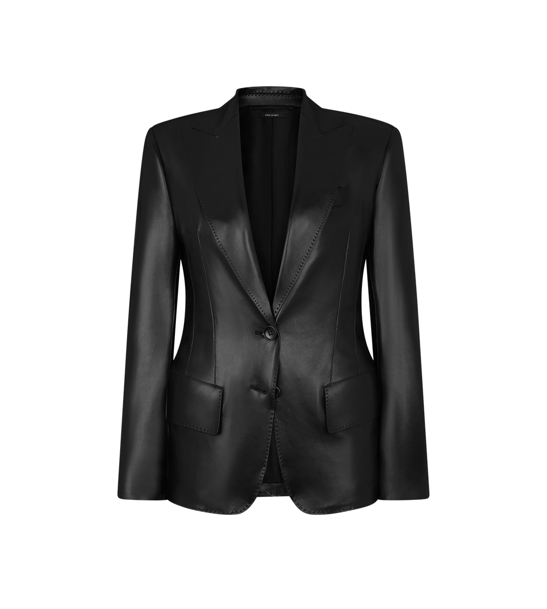 LEDERJACKE MIT SPITZEM REVERS LEDERJACKE MIT SPITZEM REVERS