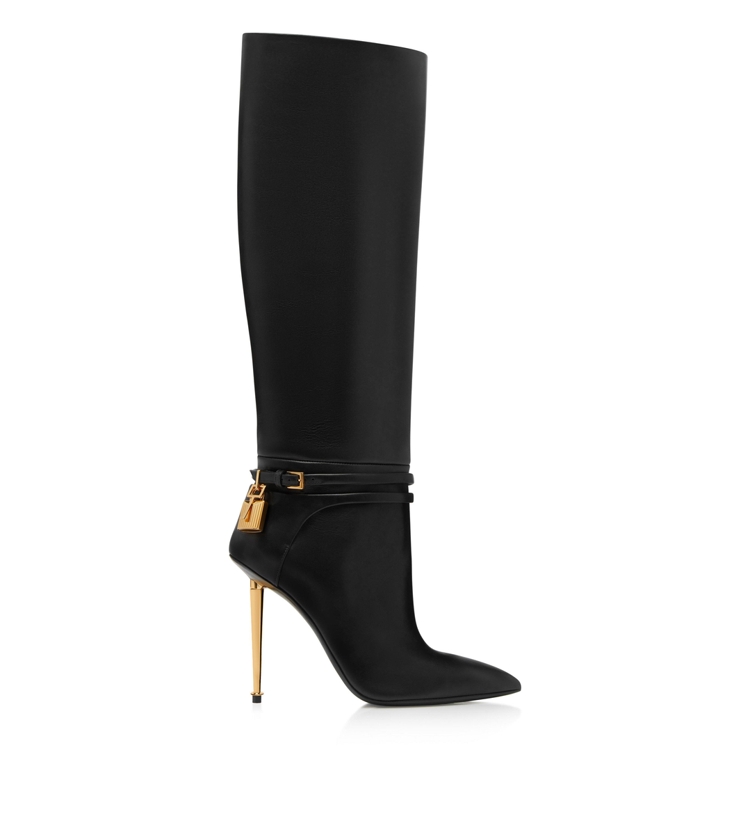 LEDERSTIEFEL MIT VORHÄNGESCHLOSS LEDERSTIEFEL MIT VORHÄNGESCHLOSS