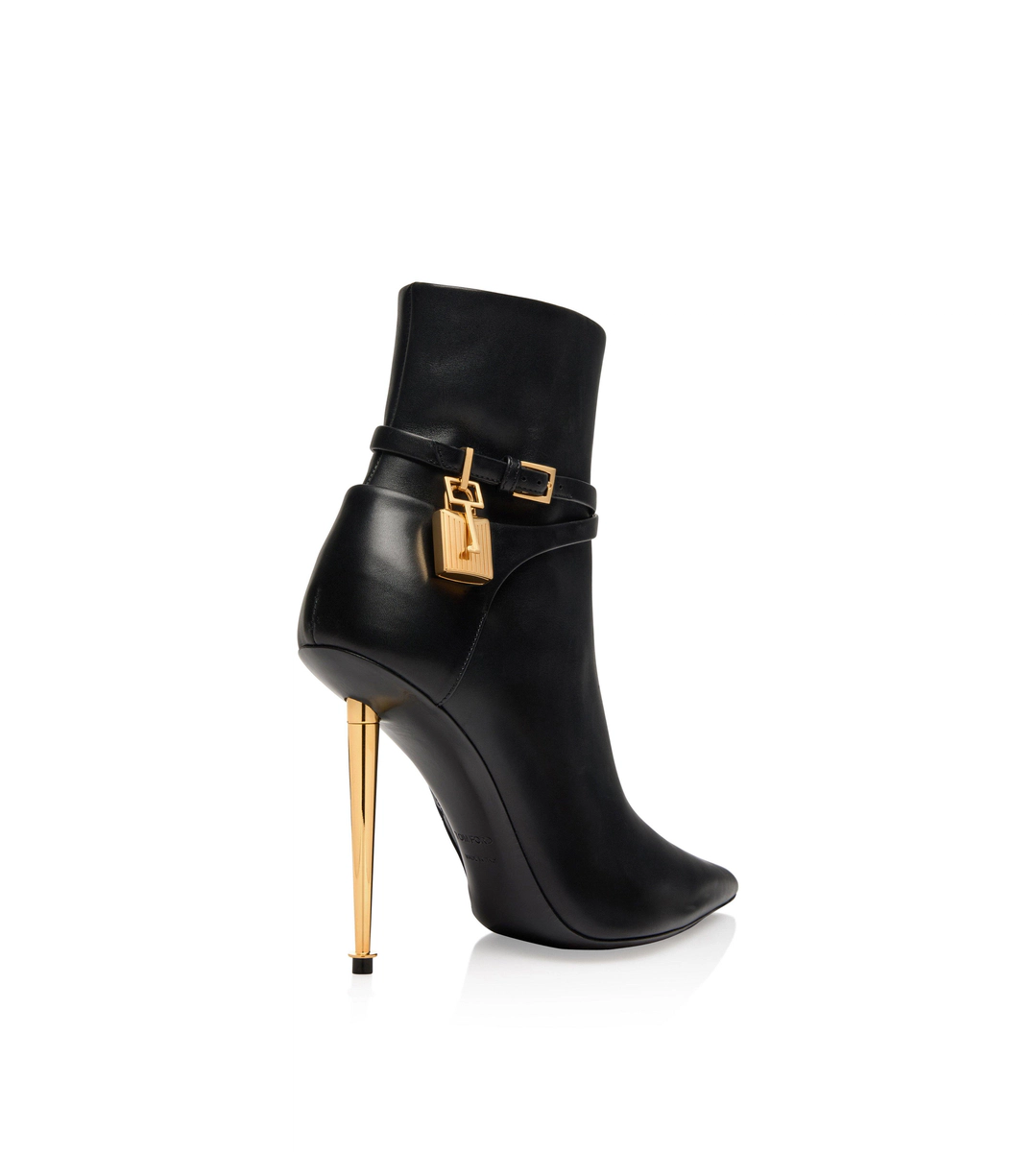 LEDERSTIEFELETTE MIT VORHÄNGESCHLOSS LEDERSTIEFELETTE MIT VORHÄNGESCHLOSS
