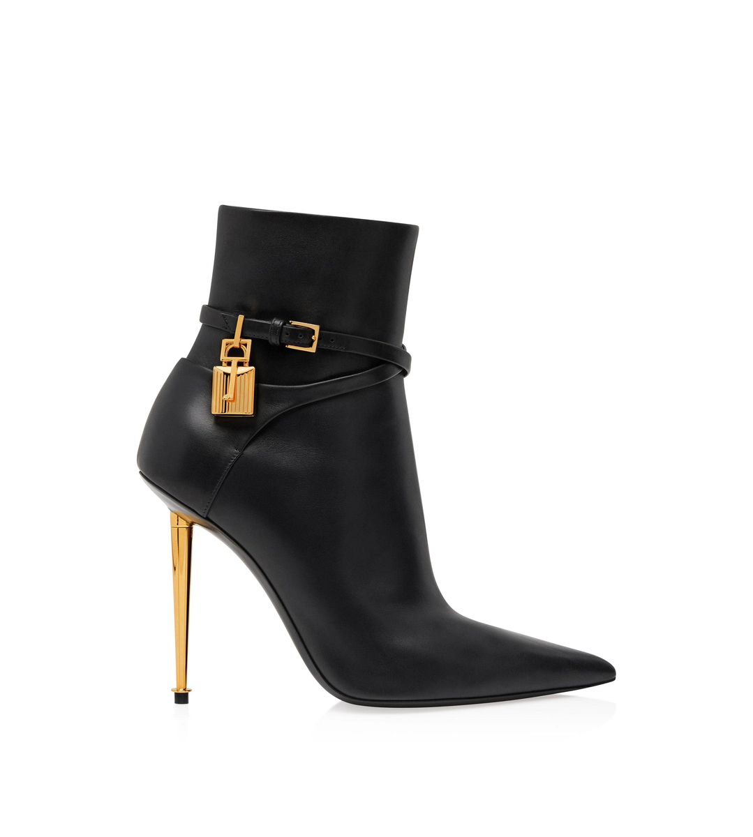 LEDERSTIEFELETTE MIT VORHÄNGESCHLOSS LEDERSTIEFELETTE MIT VORHÄNGESCHLOSS