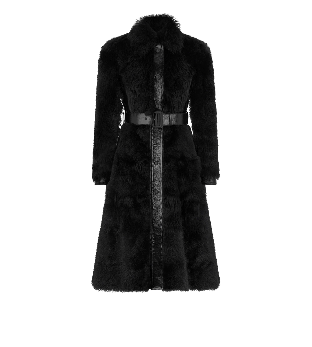 MANTEL AUS SHEARLING MIT GÜRTEL MANTEL AUS SHEARLING MIT GÜRTEL