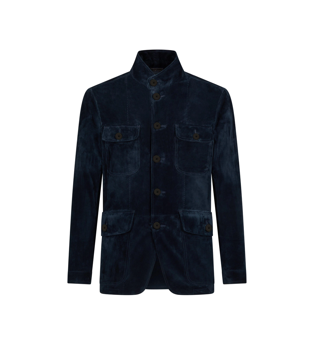 Militärjacke aus Kaschmir-Wildleder Militärjacke aus Kaschmir-Wildleder