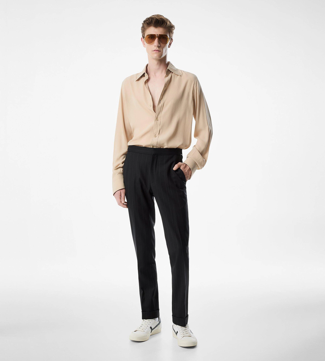 SLIM FIT HEMD AUS CRÊPE-SATIN SLIM FIT HEMD AUS CRÊPE-SATIN