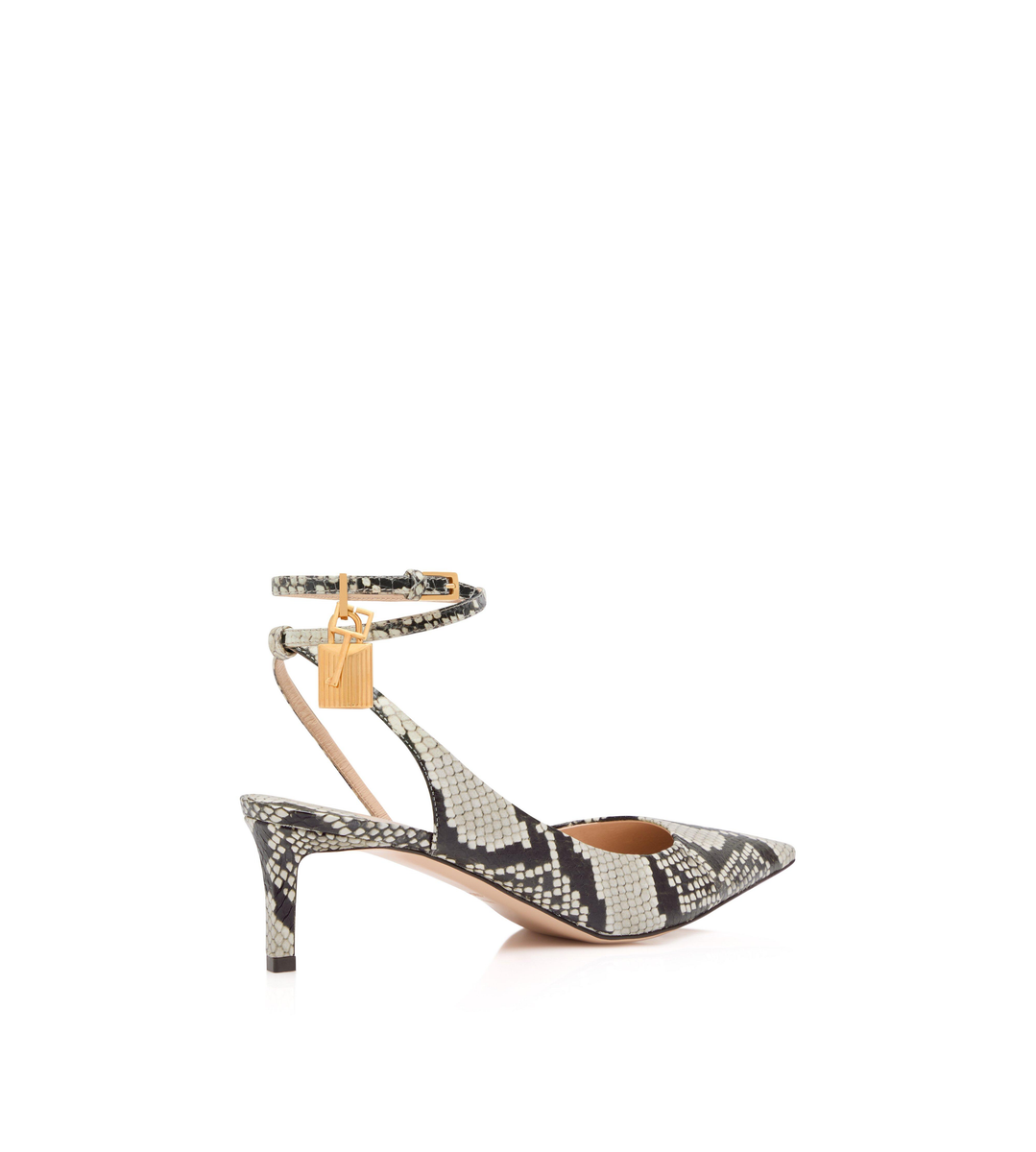 SLINGBACK MIT BEDRUCKTEM PYTHON-VORHÄNGESCHLOSS SLINGBACK MIT BEDRUCKTEM PYTHON-VORHÄNGESCHLOSS