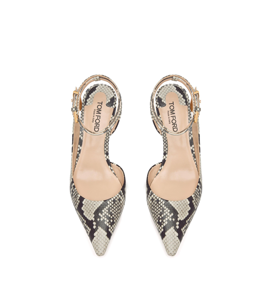 SLINGBACK MIT BEDRUCKTEM PYTHON-VORHÄNGESCHLOSS SLINGBACK MIT BEDRUCKTEM PYTHON-VORHÄNGESCHLOSS