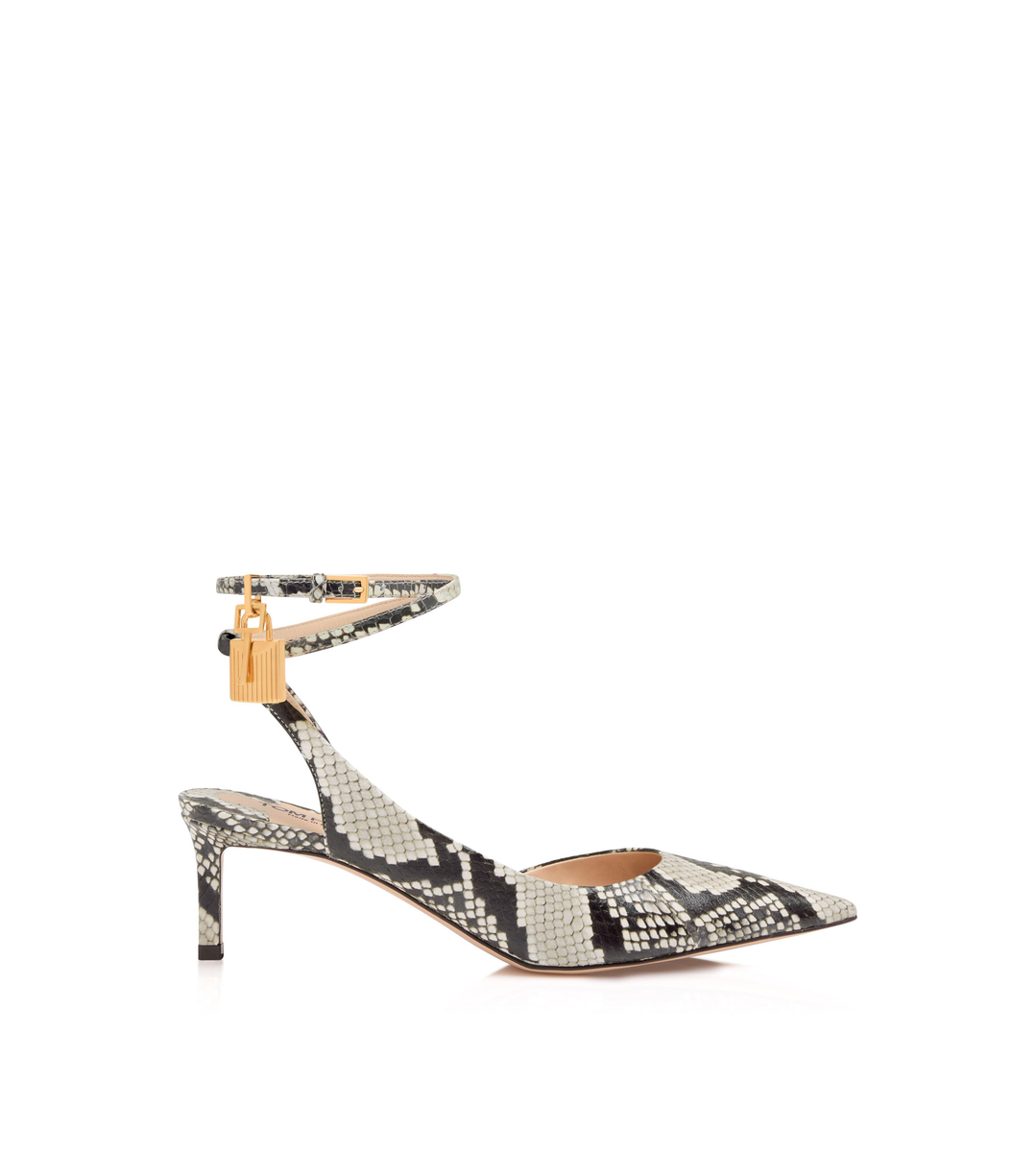 SLINGBACK MIT BEDRUCKTEM PYTHON-VORHÄNGESCHLOSS SLINGBACK MIT BEDRUCKTEM PYTHON-VORHÄNGESCHLOSS