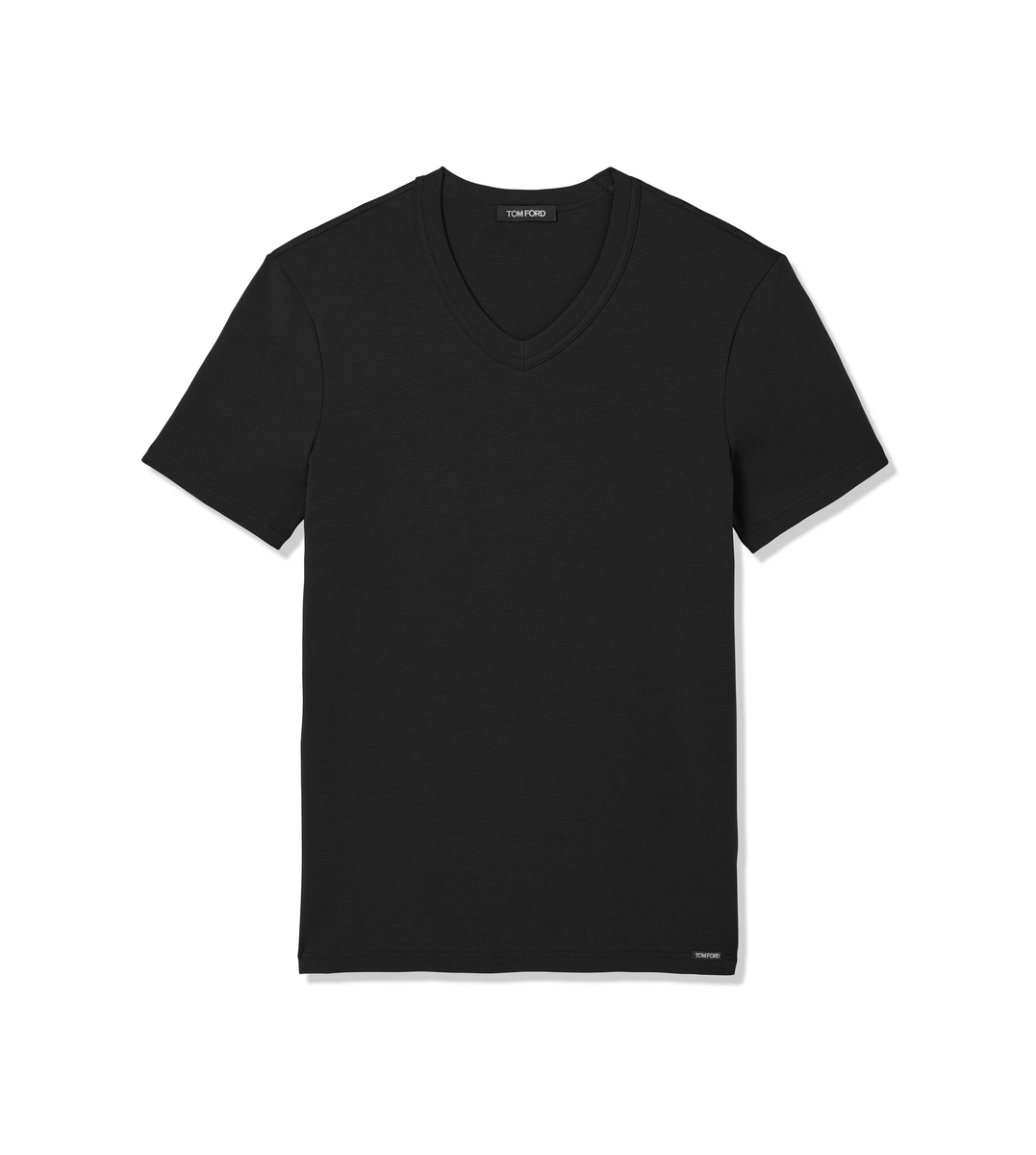 T-SHIRT AUS BAUMWOLLE MIT V-AUSSCHNITT T-SHIRT AUS BAUMWOLLE MIT V-AUSSCHNITT