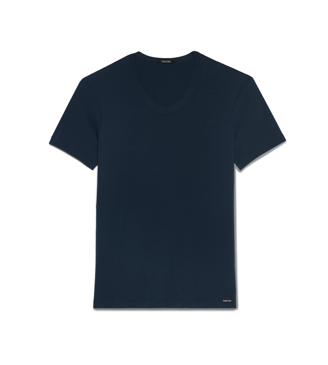T-SHIRT AUS BAUMWOLLE MIT V-AUSSCHNITT T-SHIRT AUS BAUMWOLLE MIT V-AUSSCHNITT