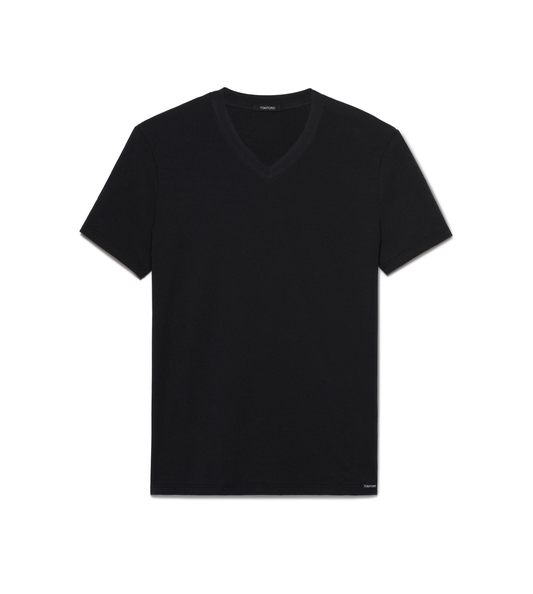 T-SHIRT AUS BAUMWOLLE MIT V-AUSSCHNITT T-SHIRT AUS BAUMWOLLE MIT V-AUSSCHNITT