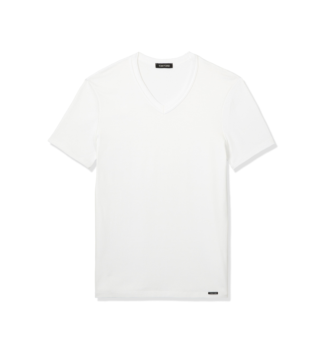 T-SHIRT AUS BAUMWOLLE MIT V-AUSSCHNITT T-SHIRT AUS BAUMWOLLE MIT V-AUSSCHNITT