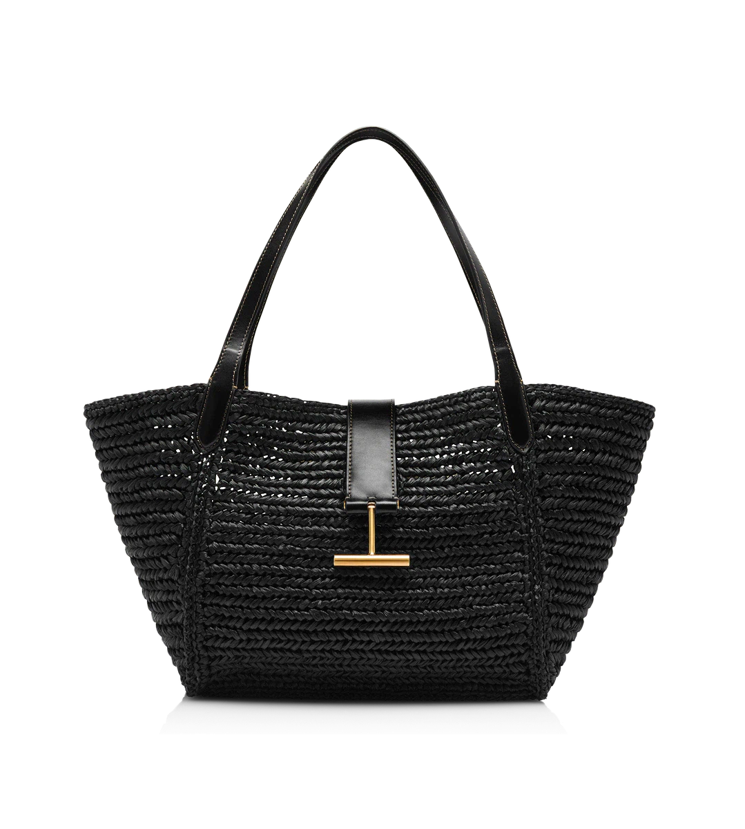 TARA MITTLERE TOTE AUS RAFFIA UND LEDER TARA MITTLERE TOTE AUS RAFFIA UND LEDER