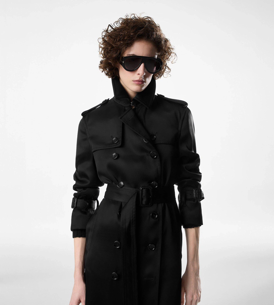 TRENCHCOAT MIT LEDERUNTERKRAGEN TRENCHCOAT MIT LEDERUNTERKRAGEN
