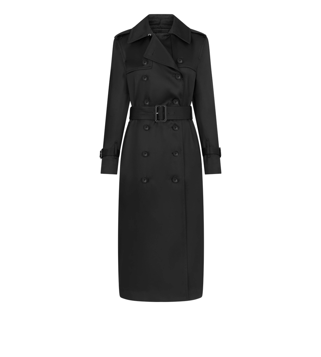 TRENCHCOAT MIT LEDERUNTERKRAGEN TRENCHCOAT MIT LEDERUNTERKRAGEN