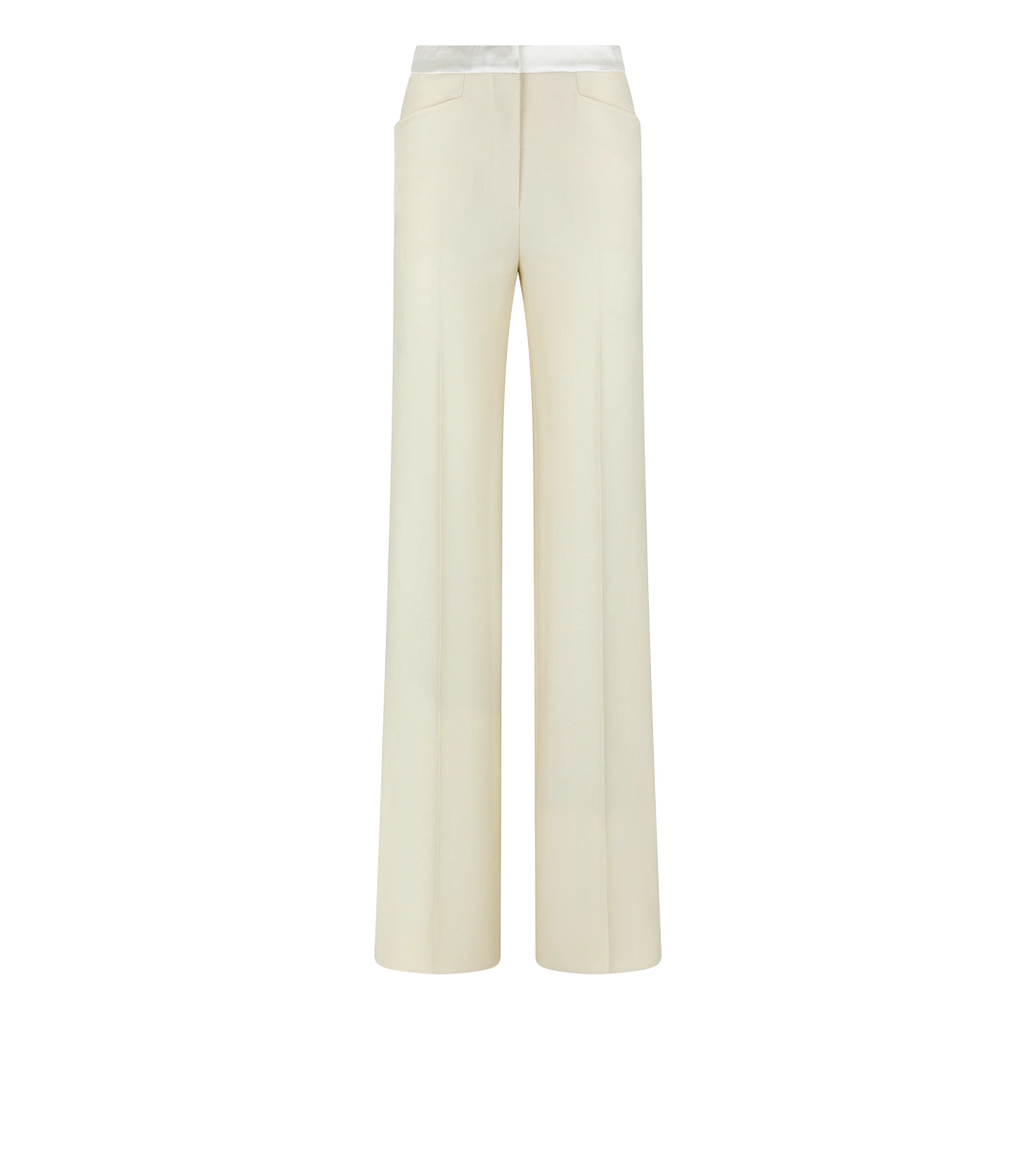 Tailored Bootcut-Smokinghose aus Seidenmischung und Twill Tailored Bootcut-Smokinghose aus Seidenmischung und Twill