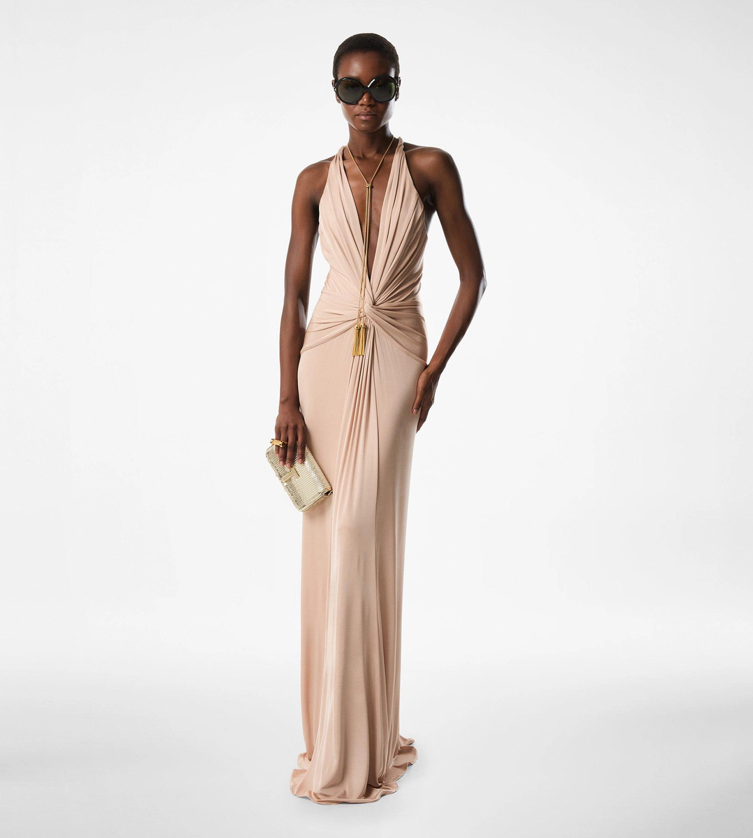 V-AUSSCHNITT CRISS-CROSS ABENDKLEID V-AUSSCHNITT CRISS-CROSS ABENDKLEID