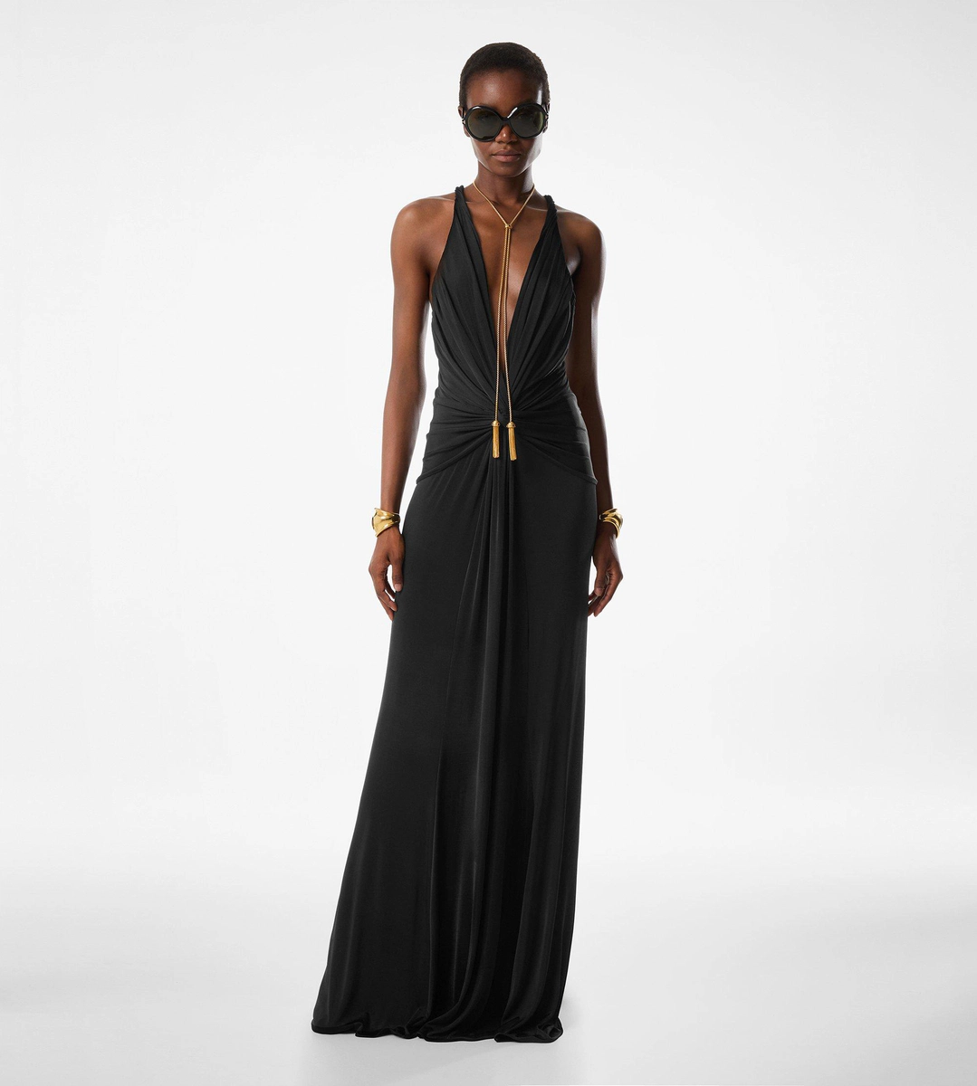 V-AUSSCHNITT CRISS-CROSS ABENDKLEID V-AUSSCHNITT CRISS-CROSS ABENDKLEID