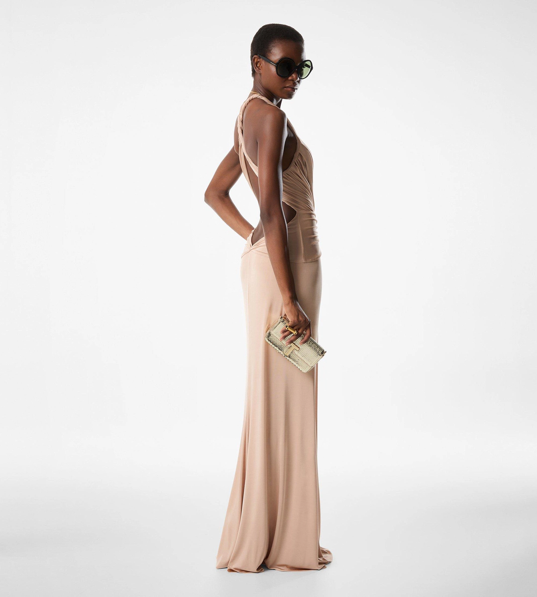 V-AUSSCHNITT CRISS-CROSS ABENDKLEID V-AUSSCHNITT CRISS-CROSS ABENDKLEID