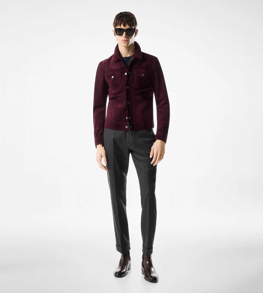 Westernjacke aus Kaschmir-Wildleder Westernjacke aus Kaschmir-Wildleder