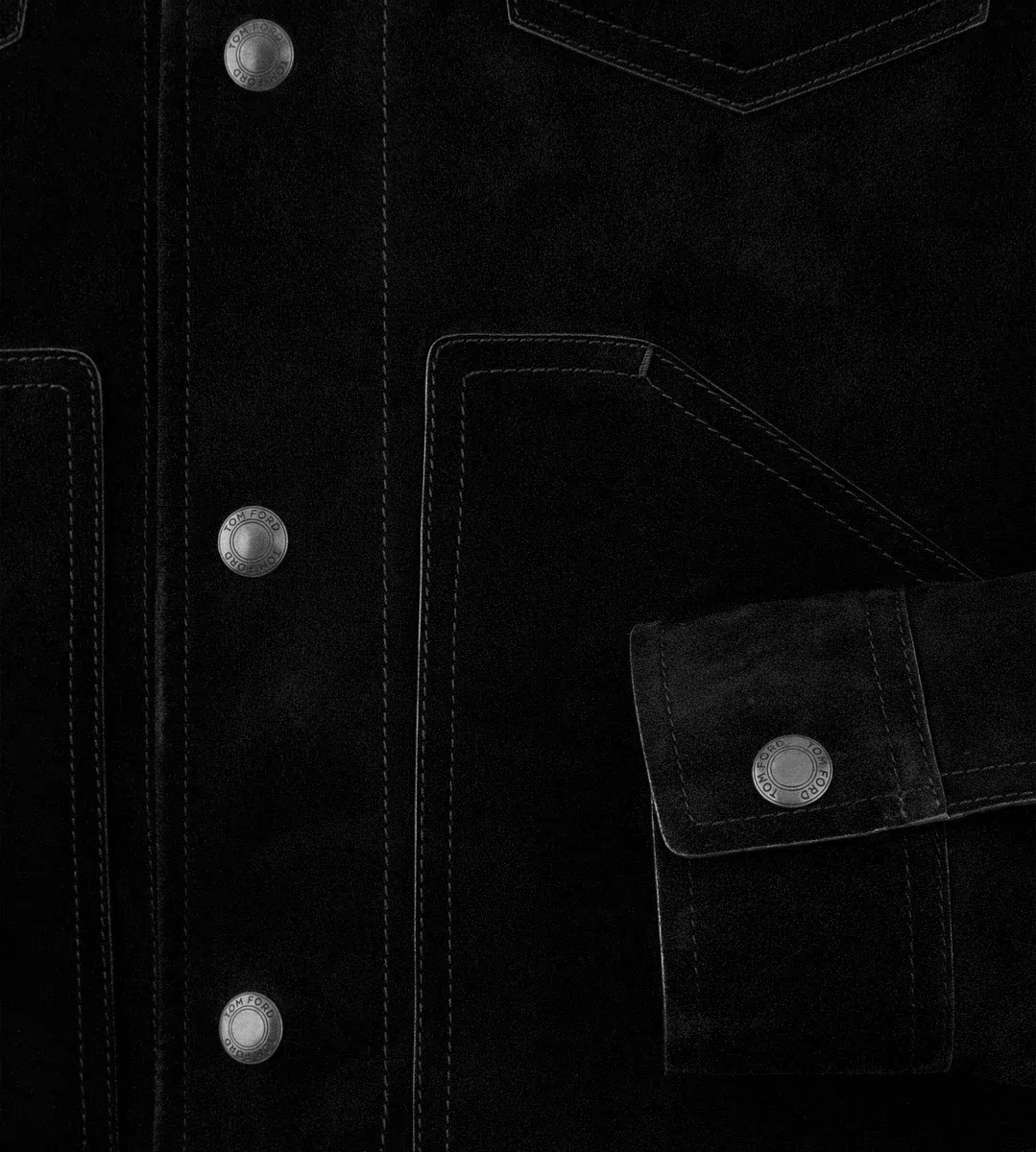 Westernjacke aus Kaschmir-Wildleder Westernjacke aus Kaschmir-Wildleder