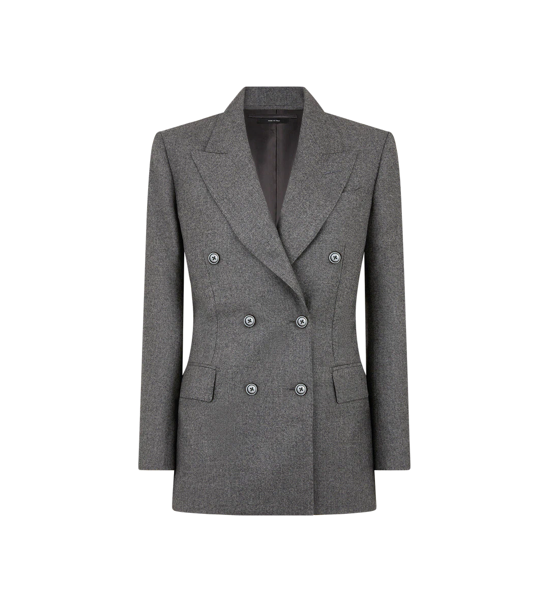 ZWEIREIHIGE JACKE „WALLIS“ AUS KASCHMIR-FLANELL ZWEIREIHIGE JACKE „WALLIS“ AUS KASCHMIR-FLANELL